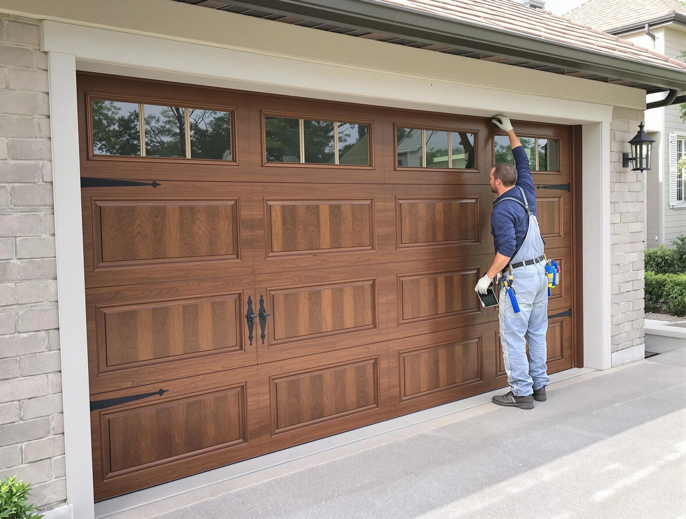Custom garage door showcase by Fredericksburg Garage Door Repair in Fredericksburg