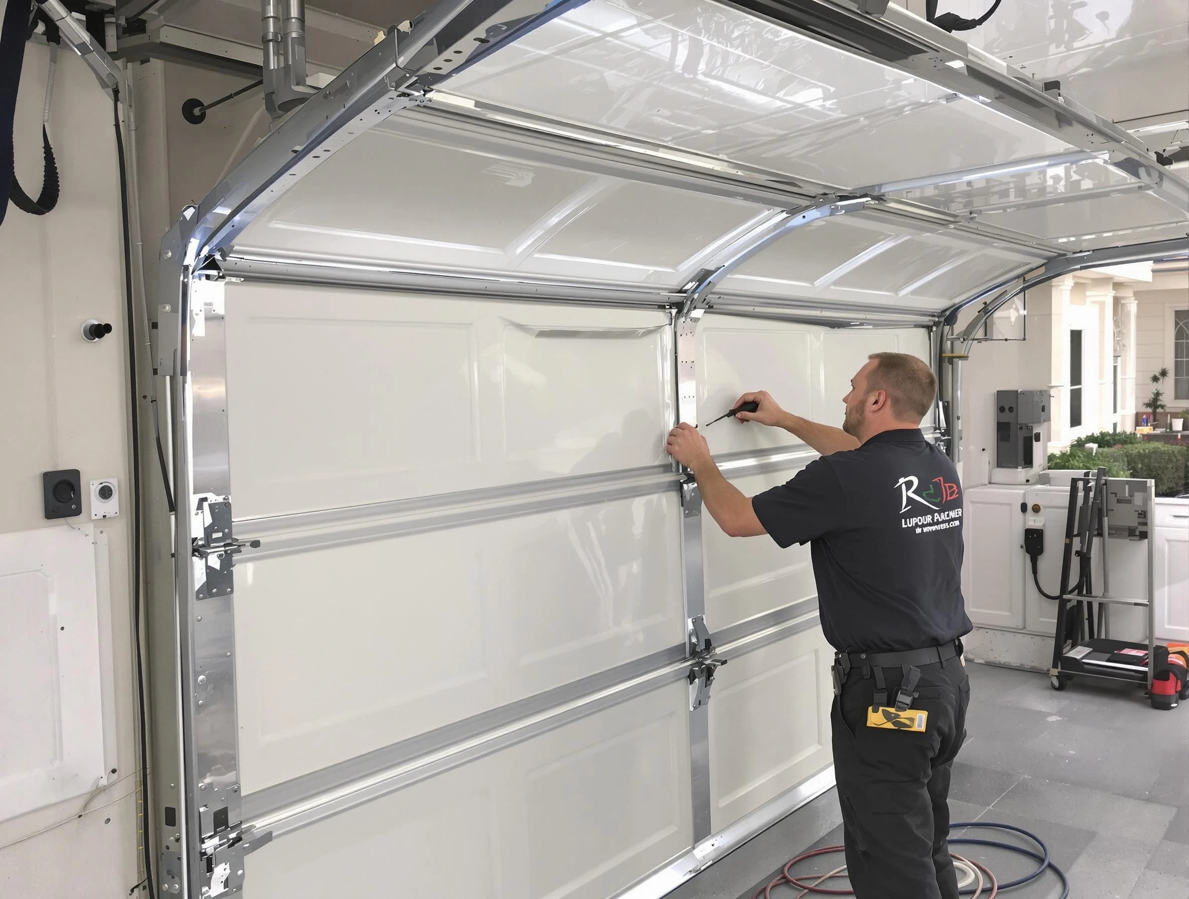 Fredericksburg Garage Door Repair professional performing panel repair in Fredericksburg