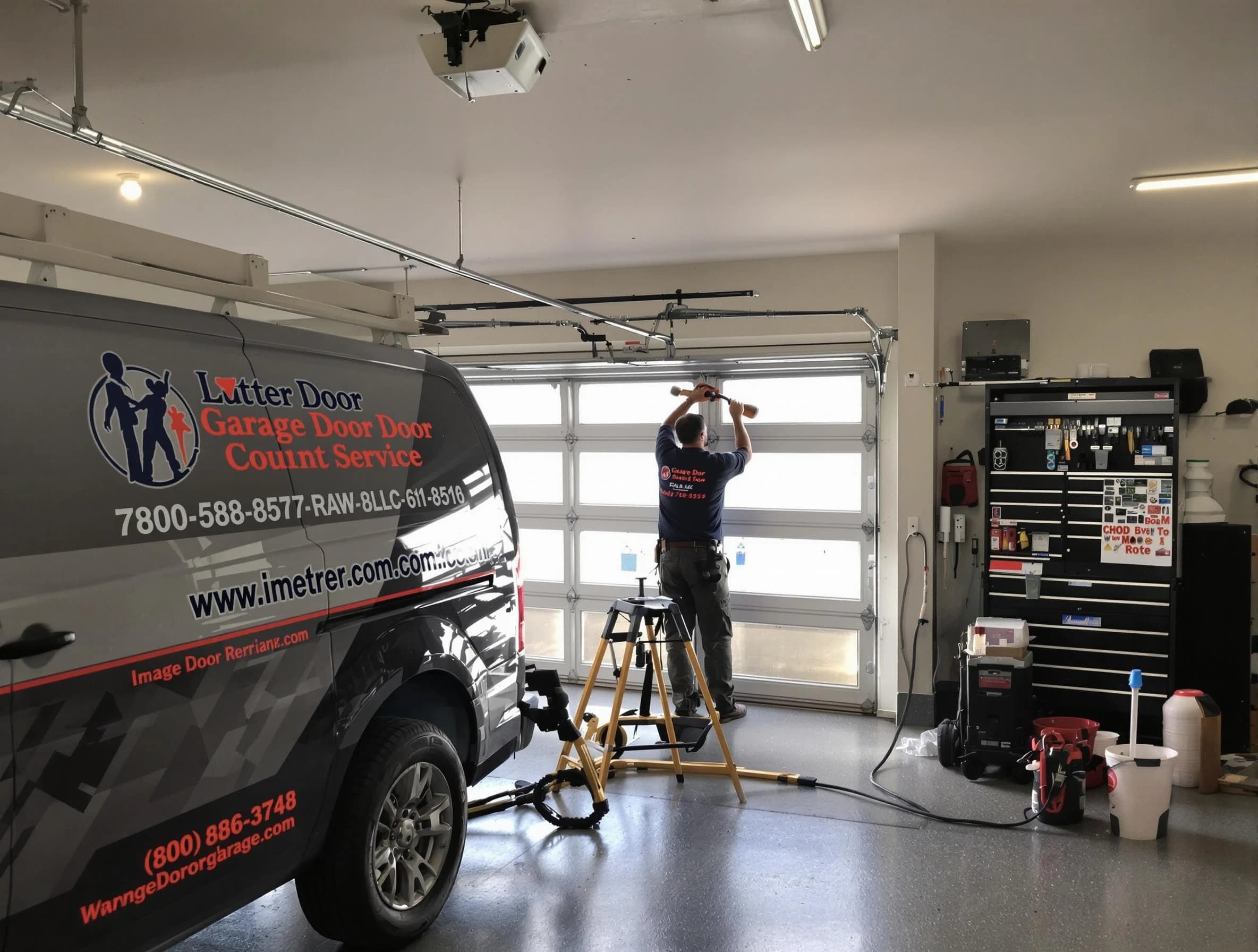 Fredericksburg Garage Door Repair rapid response team performing same-day repair in Fredericksburg
