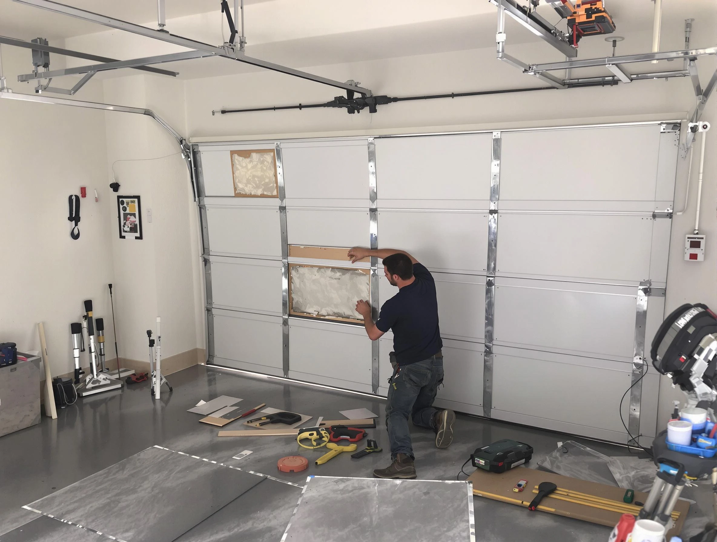 Garage Door Panel Repair in Fredericksburg