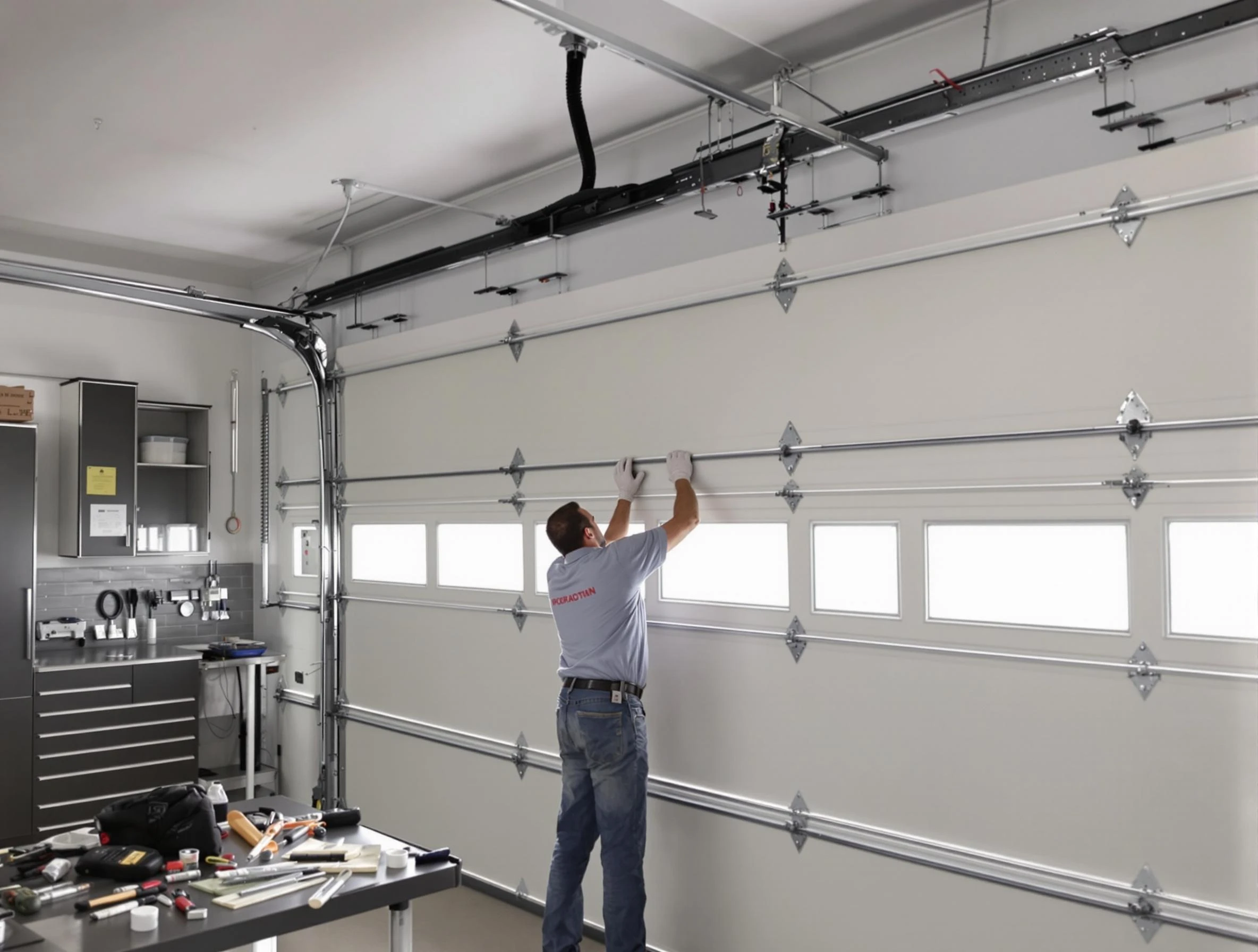 Garage Door Track Repair in Fredericksburg
