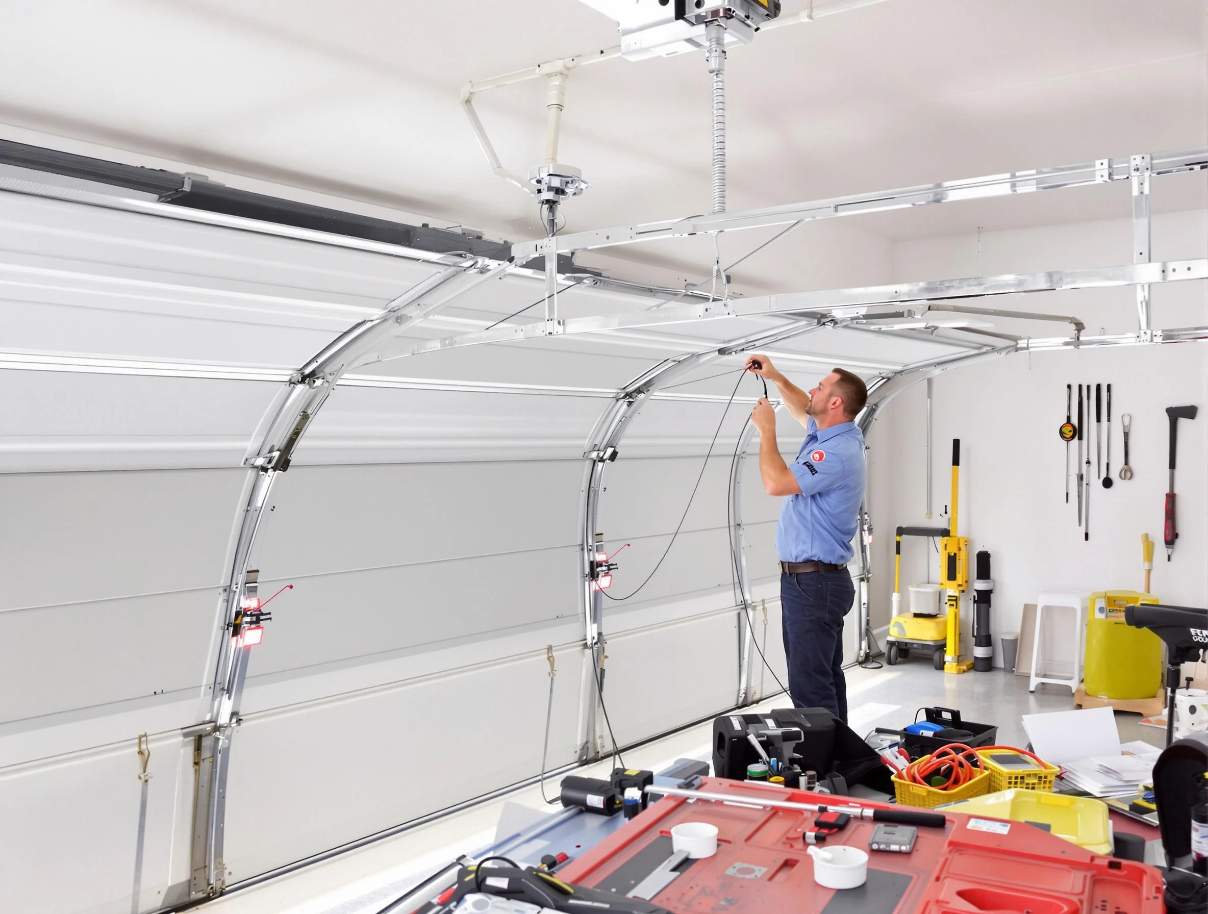 Garage door cable repair service by Fredericksburg Garage Door Repair in Fredericksburg