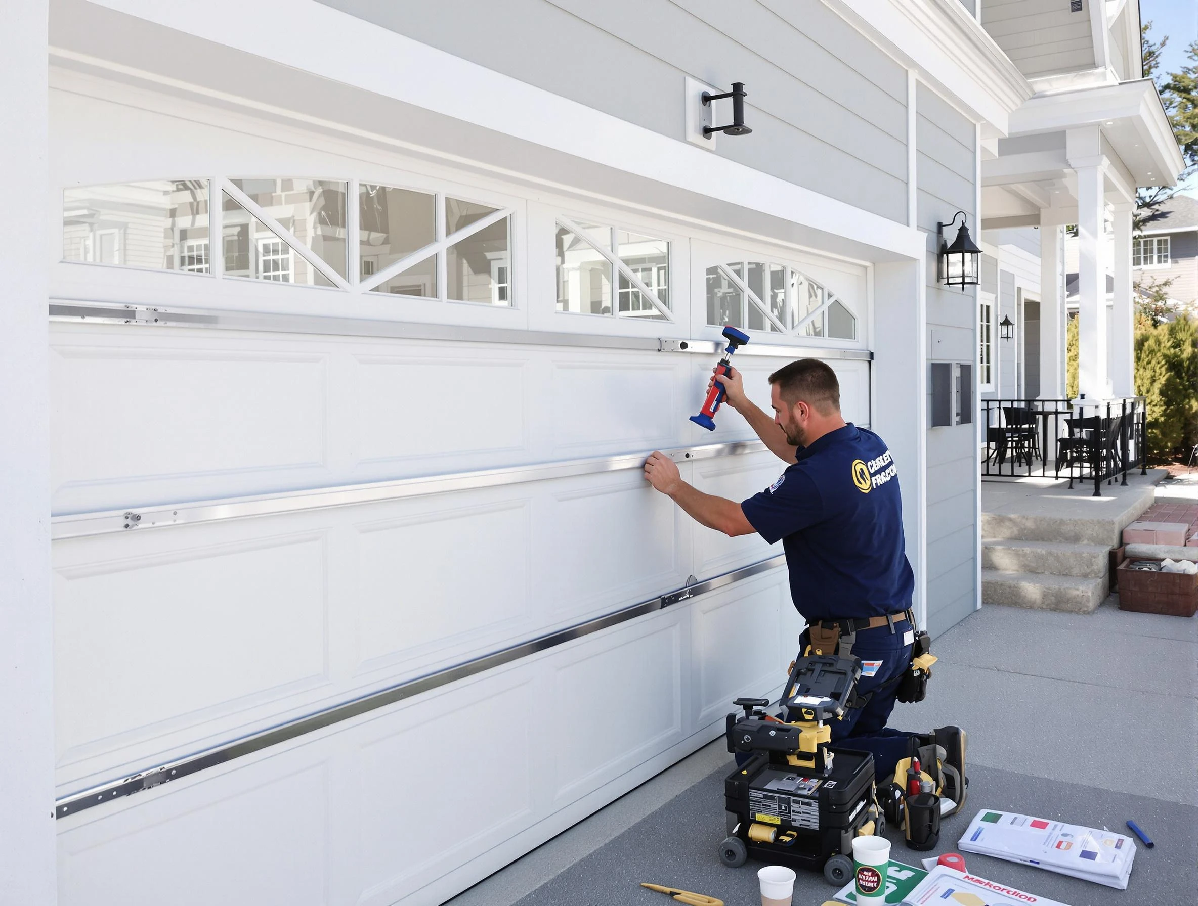 Professional garage door installation by Fredericksburg Garage Door Repair in Fredericksburg