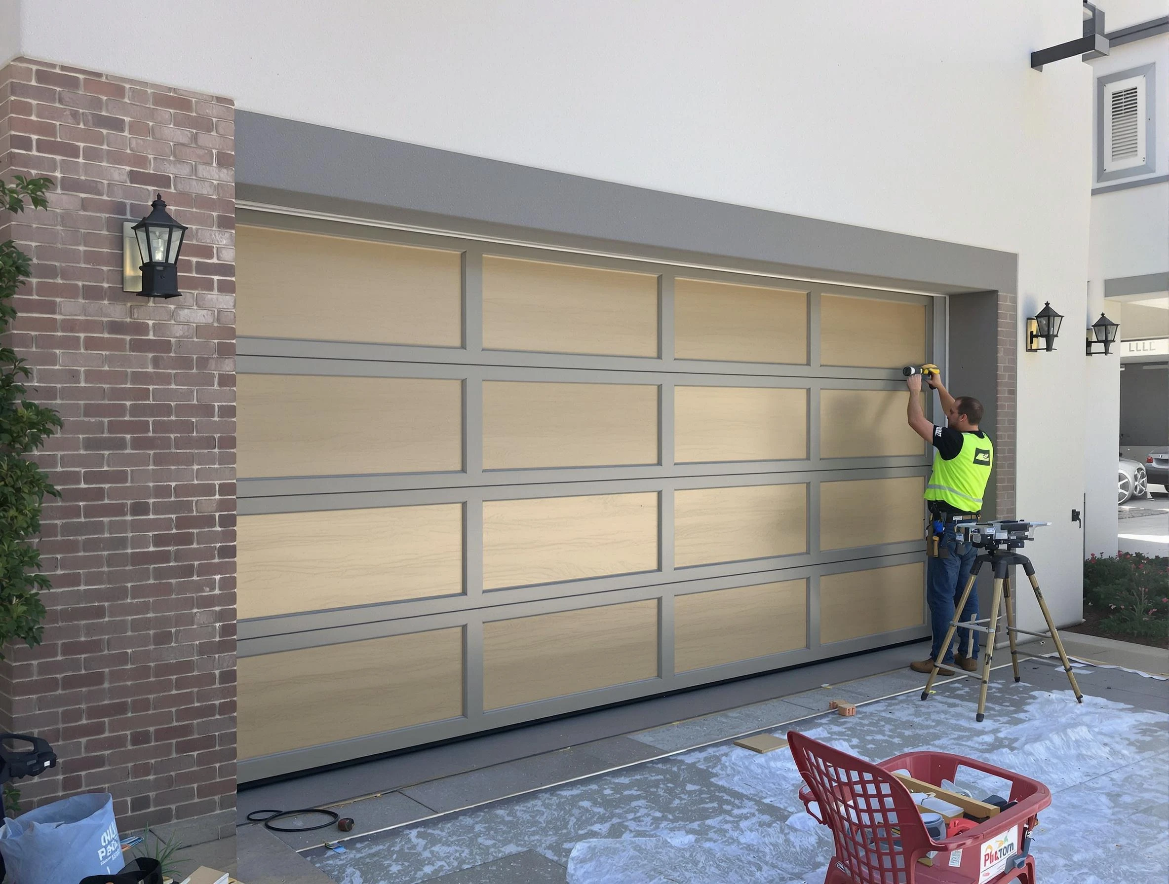 Garage door replacement service by Fredericksburg Garage Door Repair in Fredericksburg
