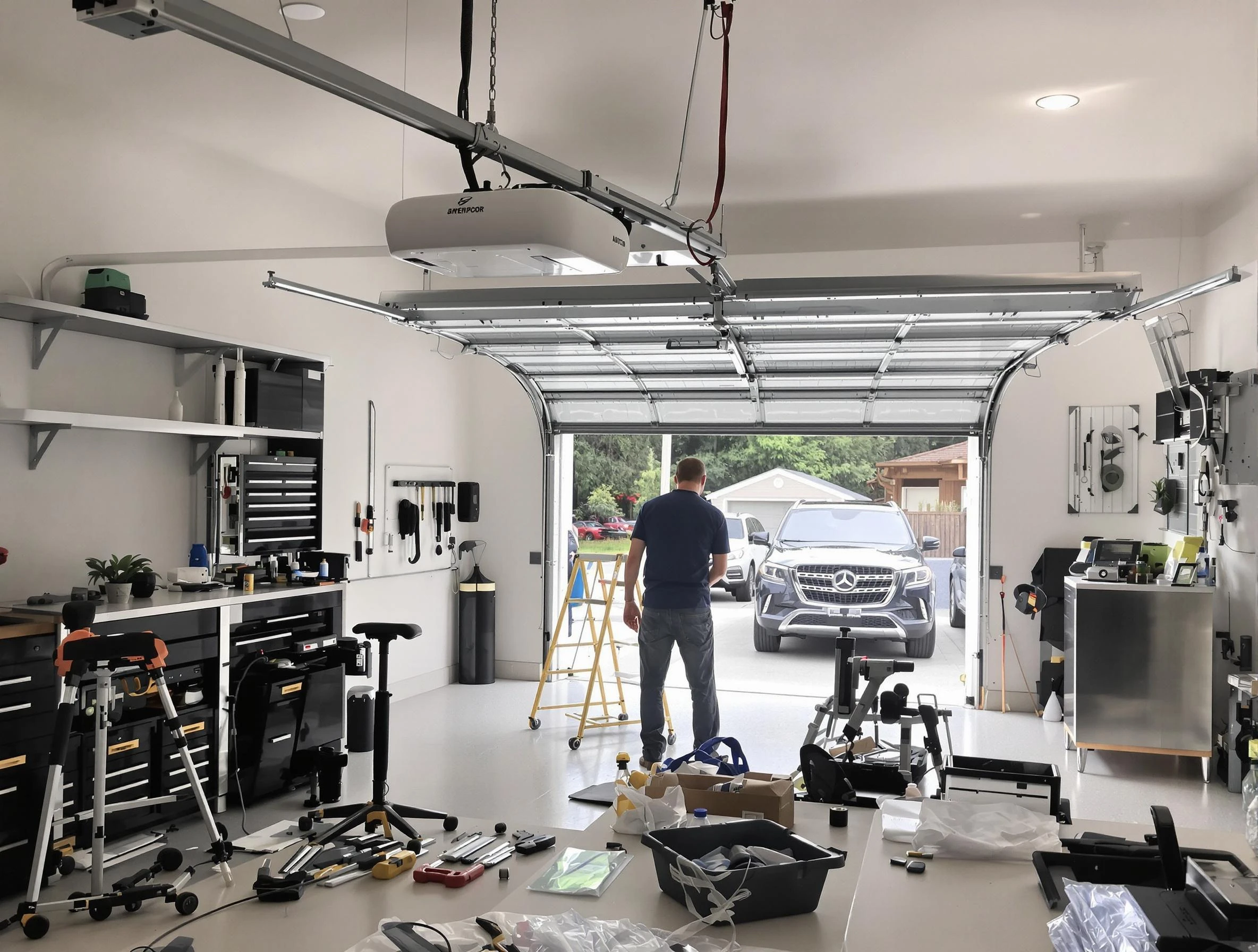 Garage door opener installation by Fredericksburg Garage Door Repair in Fredericksburg