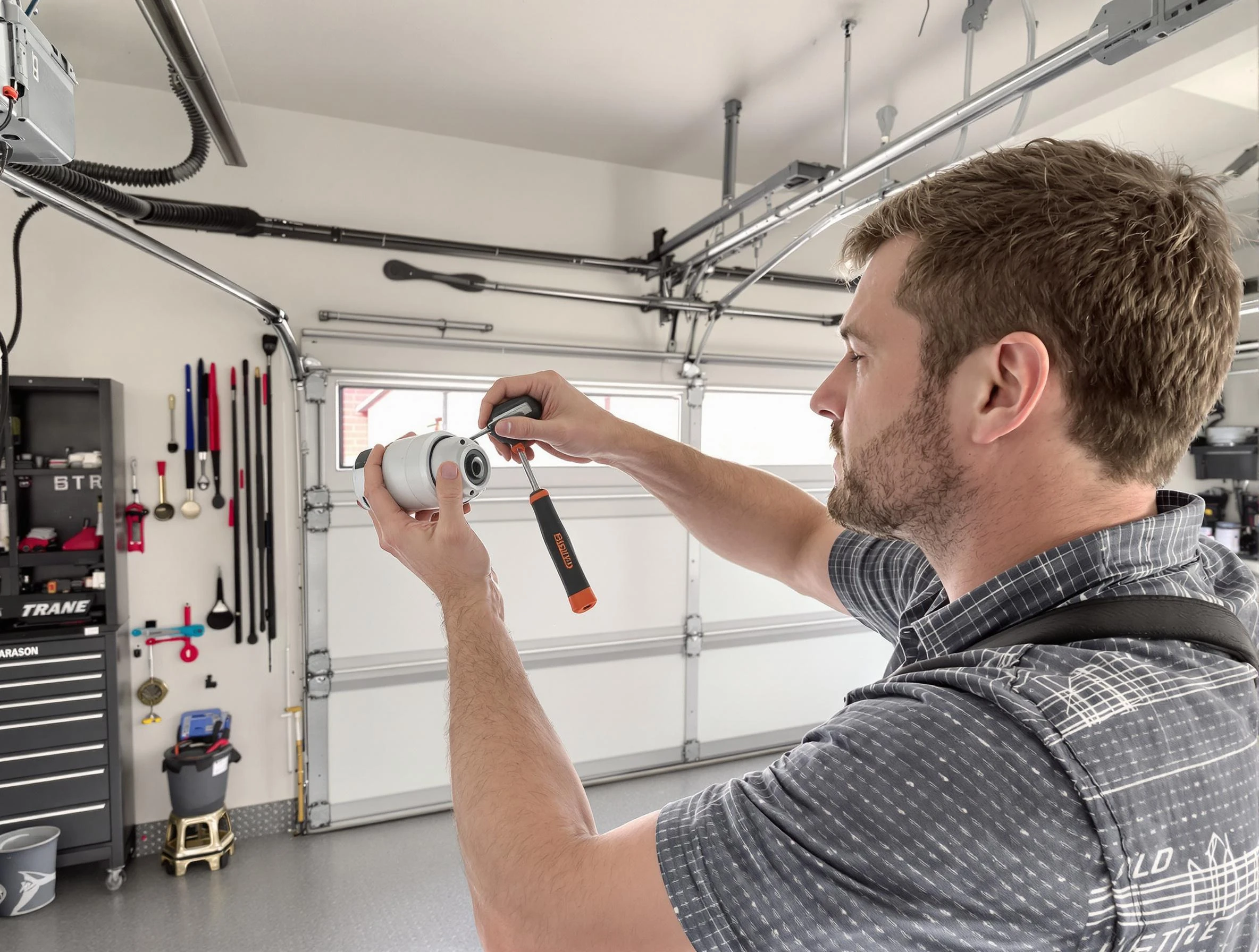 Garage door opener repair service by Fredericksburg Garage Door Repair in Fredericksburg